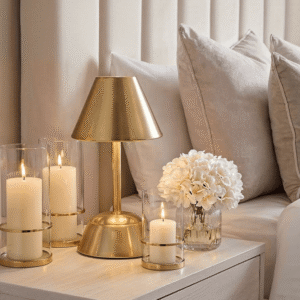 Zelda Gold USB LED Touch Table Lamp