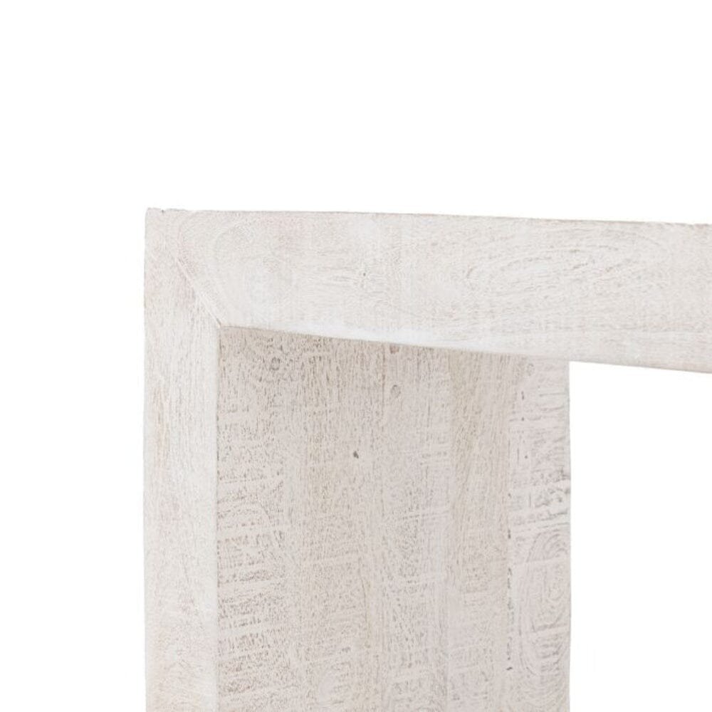 Zenica Luxury Whitewash Large Dining Bench
