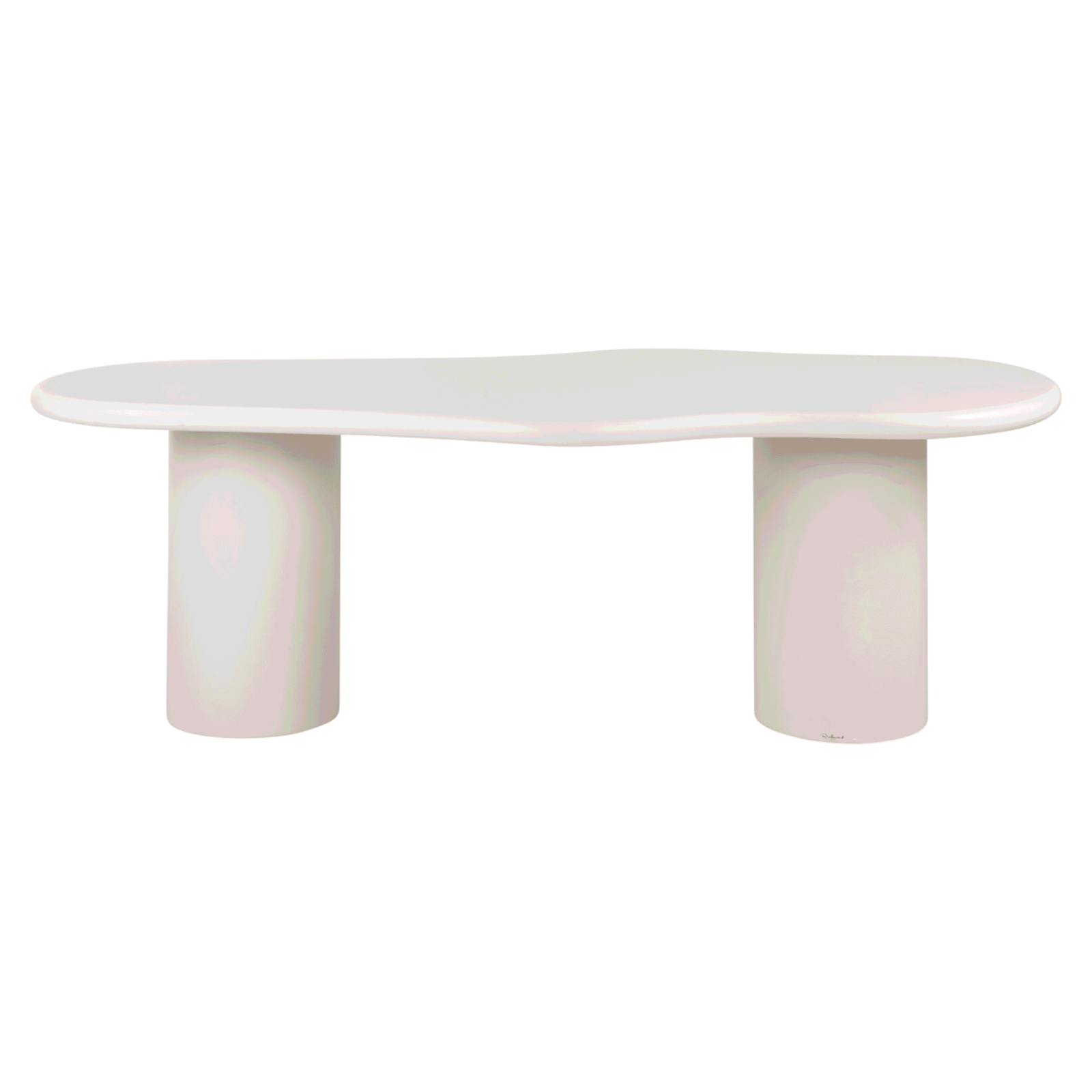 Zia Cream Abstract Dining Table