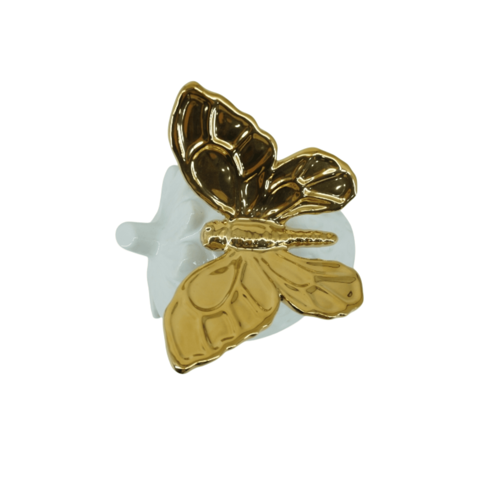 Zinnia Gold Butterfly & Strawberry Ornament