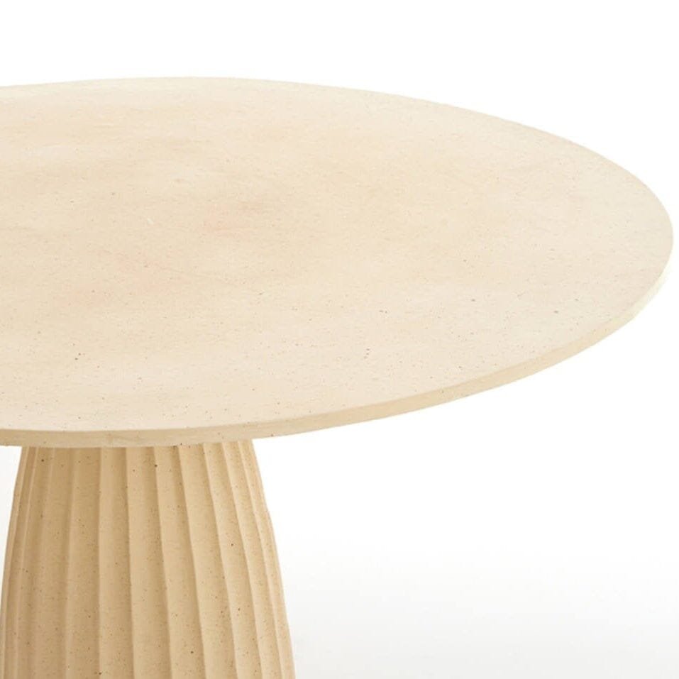 Zuzana Beige Round Dining Table