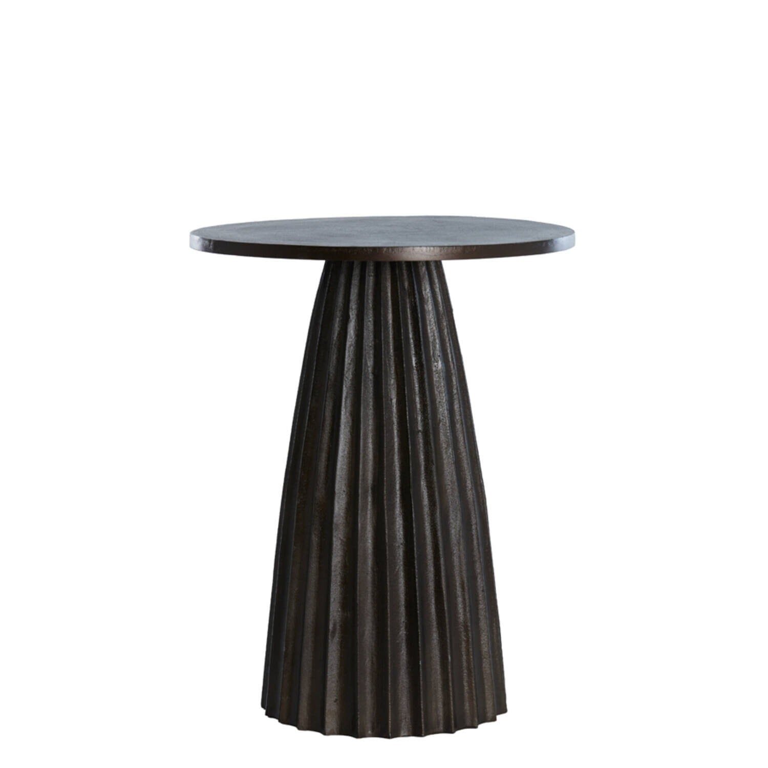 Zuzana Dark Brown Round Side Table